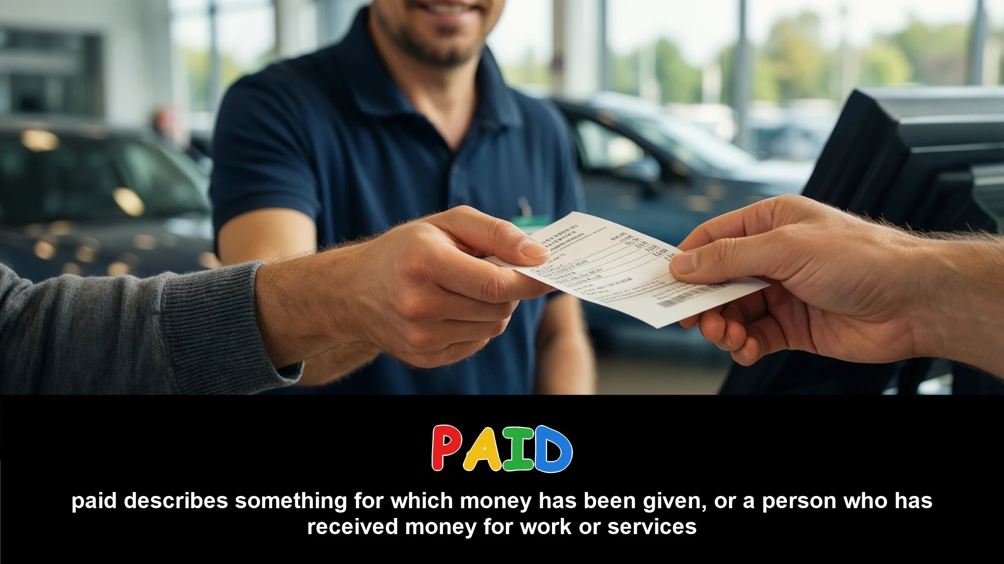 English Illustration for paid